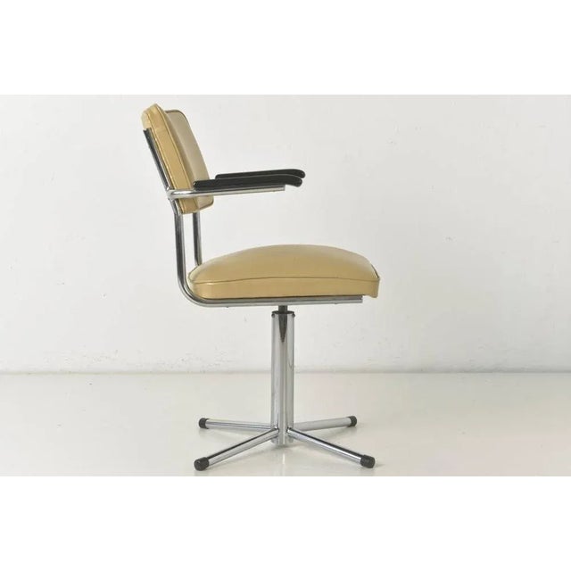 Textile Swivel Armchair from Mauser Works Waldeck, Germany, 1950s For Sale - Image 7 of 11
