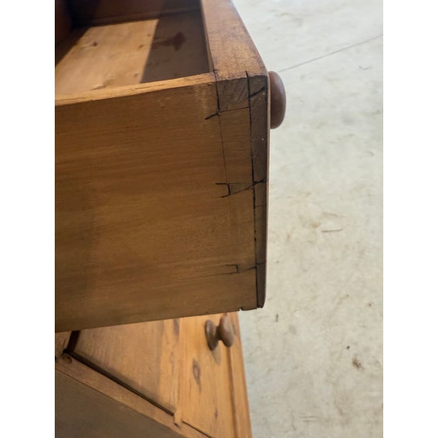 Three Drawers - Antique Pine Chest of Drawers From England For Sale - Image 16 of 18