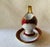 Antique Pirkenhammer Ruby Red Porcelain Sauce Boats With Gilt Bacchus Handles — Pair For Sale - Image 6 of 18