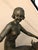 Black French Art Deco Female Sculpture on Marble For Sale - Image 8 of 13