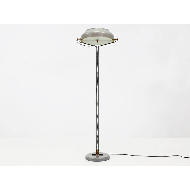Floor Lamp with Brass Accents by Osvar Torlasco for Lumi Milano, 1960s For Sale - Image 11 of 11