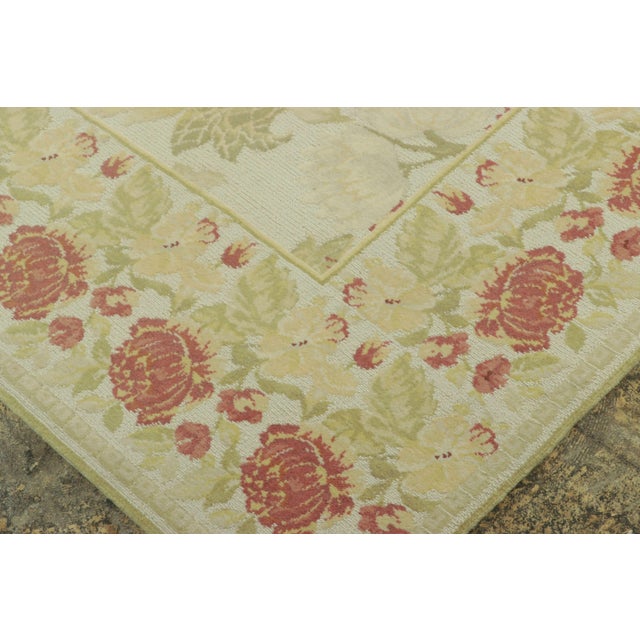 Contemporary Rug & Kilim’s Contemporary Floral Relief Rug in Cream and Gold Tones For Sale - Image 3 of 7