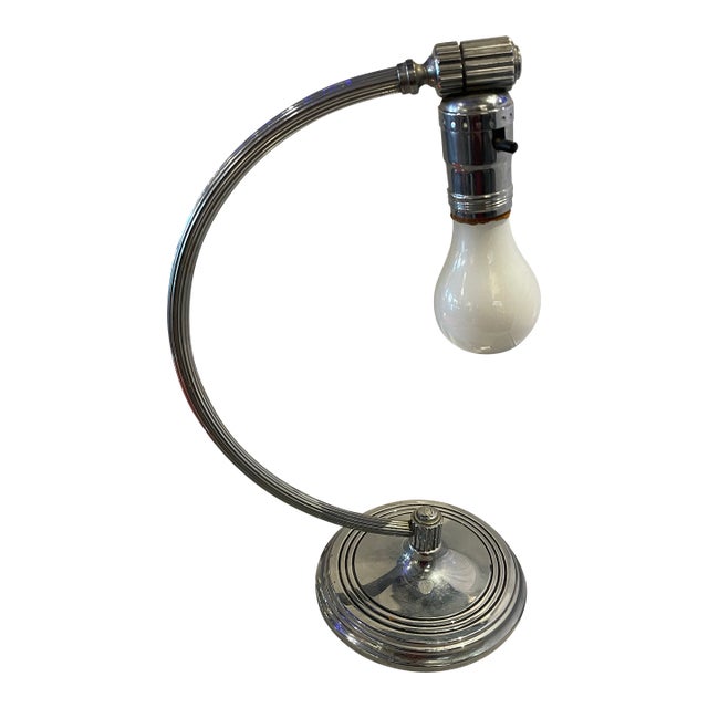 1930s Art Deco American Desk Table Lamp by Chase Brass and Copper Company For Sale