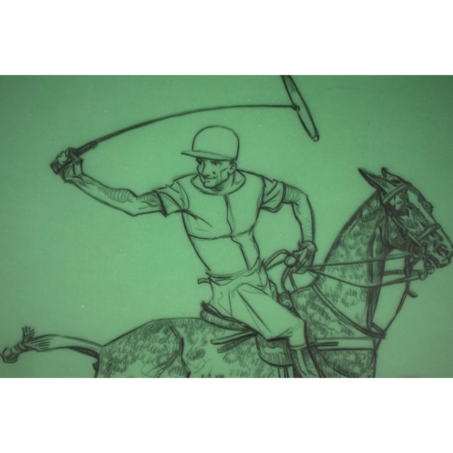 Traditional Paul Brown Polo Pencil on Acetate Drawing 2 For Sale - Image 3 of 4