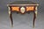 French Louis XV Style Brass Mounted Leather Top Partners Desk For Sale - Image 3 of 17