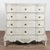 Rococo Mid 18th Century Danish Rococo Large White Chest of Four Drawers For Sale - Image 3 of 18