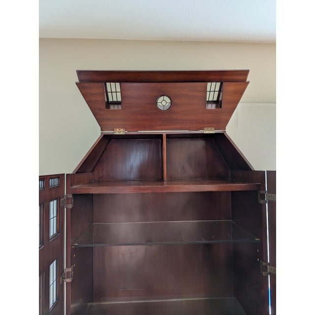 1990s Maitland-Smith Dollhouse Bar Cabinet For Sale In New York - Image 6 of 7