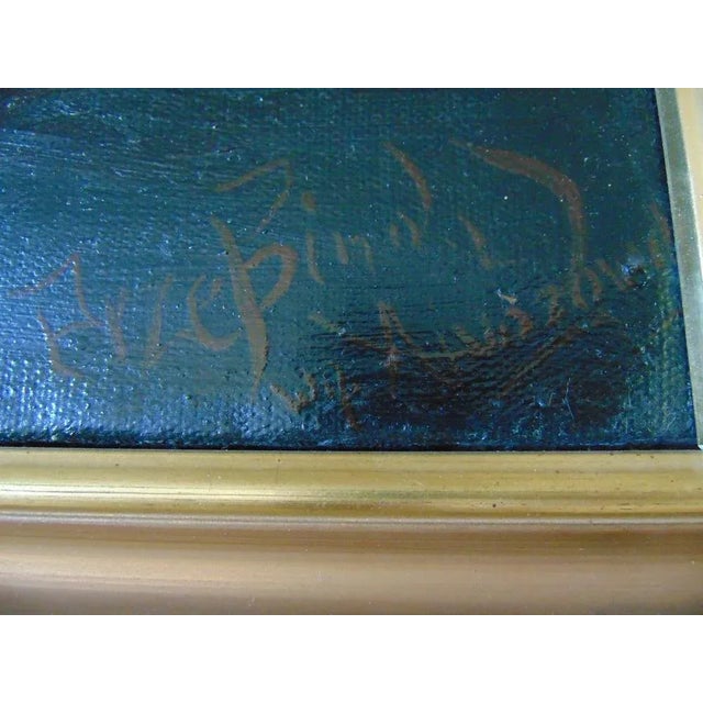 Zdzisław Przebindowski, painting on canvas, landscape, dimensions: height: 80.5 cm, width: 129.5 cm, width: 5.5 cm.