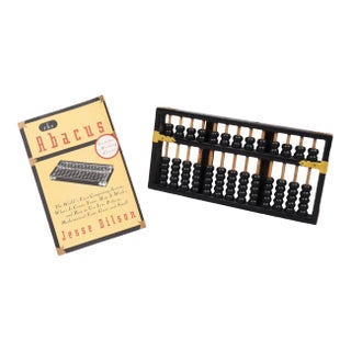 Chinese Abacus by Lotus Flower For Sale