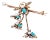 Victorian Turquoise and Pearl Triple Fly Brooch 14k For Sale
