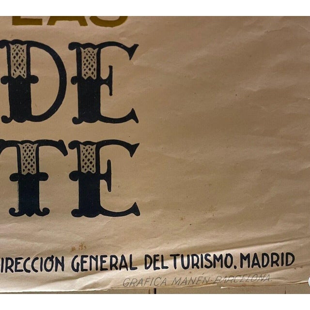 Original Jose Morell 'Playas Del Levante' Spain Travel Poster For Sale - Image 4 of 9