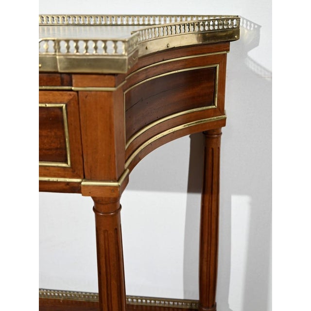 Small Louis XVI Mahogany Console Table For Sale - Image 9 of 18