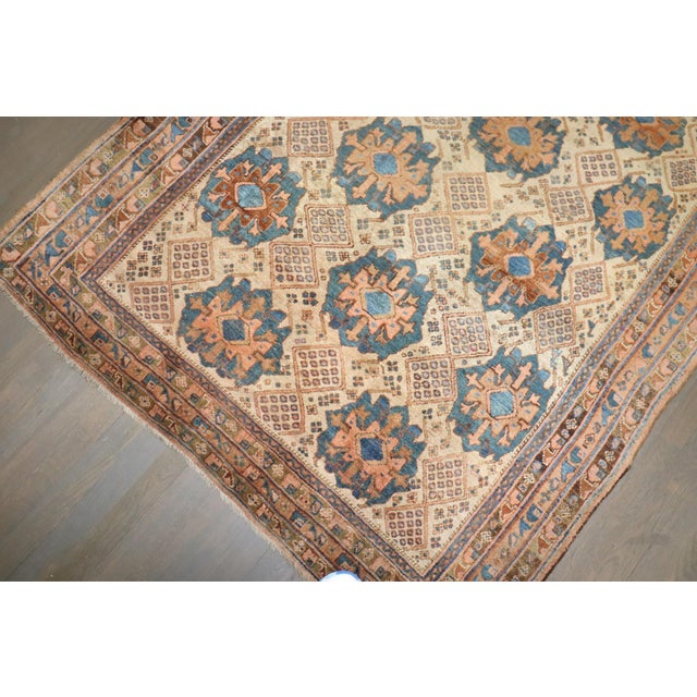 Blue Kurd Bidjar Accent Rug rug no.j4261 For Sale - Image 8 of 8