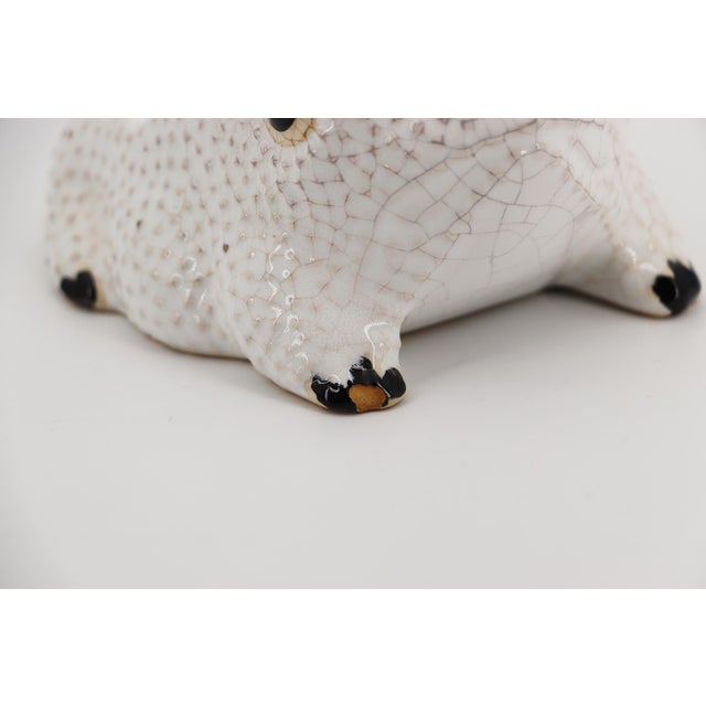 1970s Vintage Small Hobnail Frog Planter in the Style of Jean Roger For Sale - Image 6 of 12