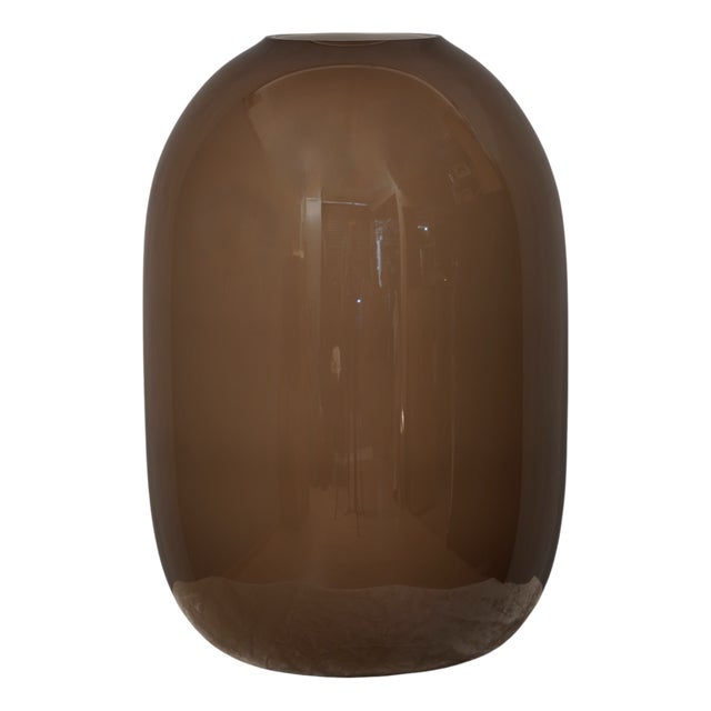 Murano Dove Gray and White Art Glass Vase, 1950s For Sale