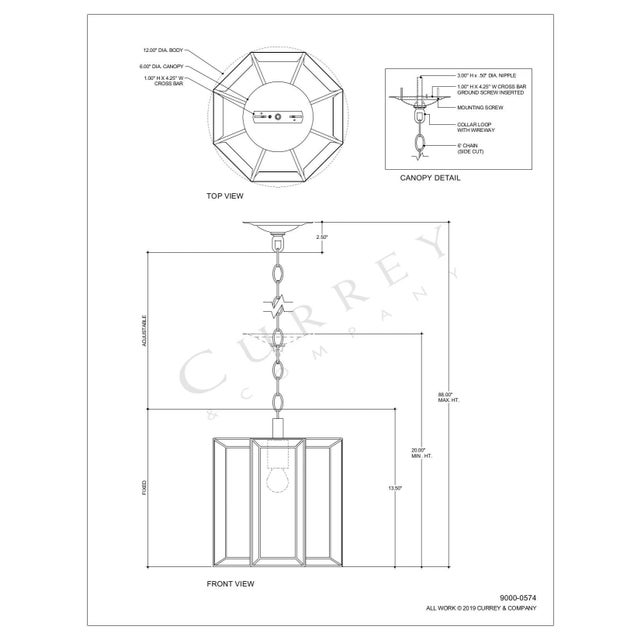 Currey & Company Daze Pendant For Sale In Atlanta - Image 6 of 7