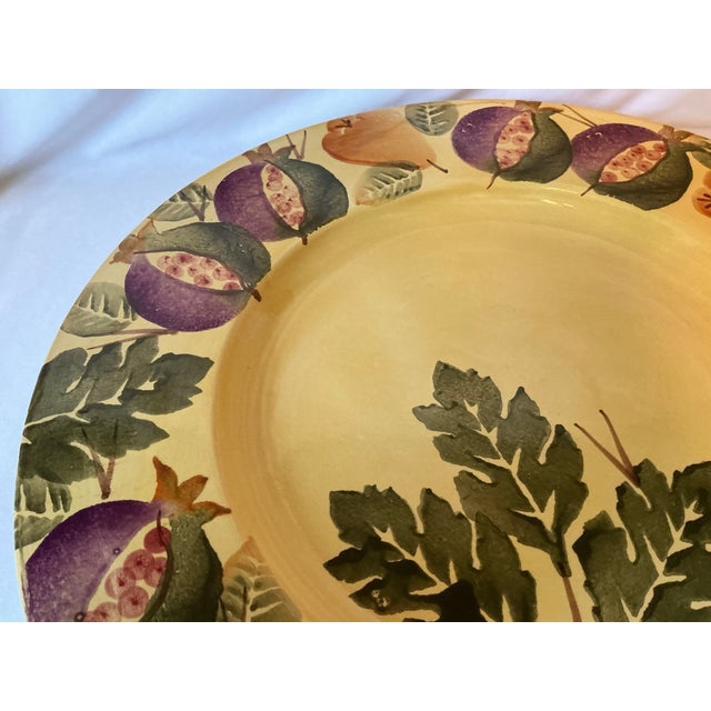 Hand Crafted and Hand Painted Italian Art Pottery Platter For Sale - Image 4 of 12