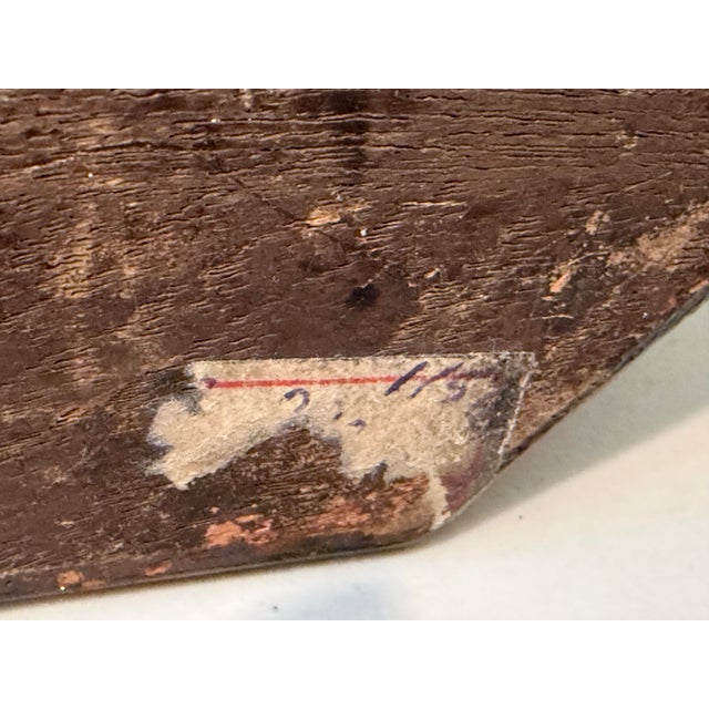 Vintage Hexagonal Hand Painted Wooden Indian Box Hidden Compartments For Sale - Image 12 of 12