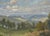 Blue Heinrich Pforr, View of Meißner into the Werra Valley, Oil Painting on Canvas For Sale - Image 8 of 13