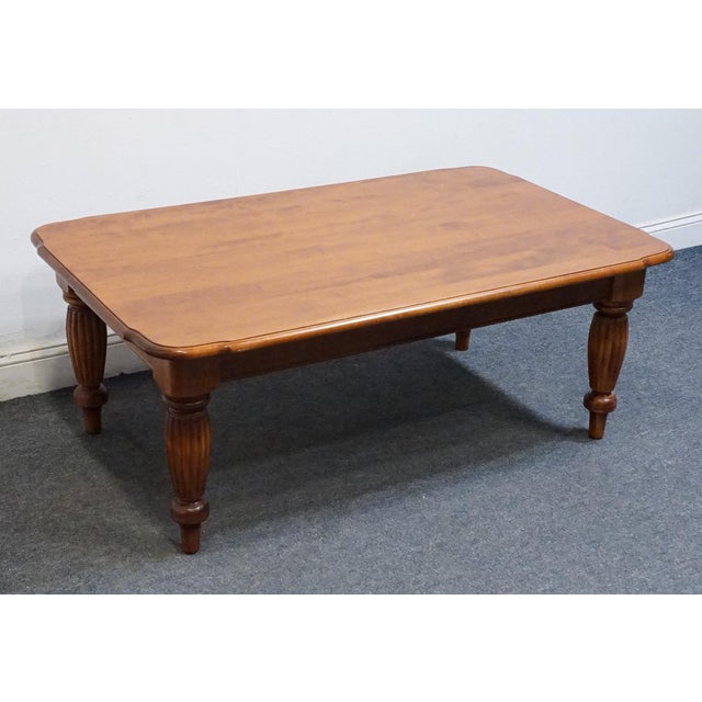 NICHOLS & STONE Solid Cherry Early American Colonial 52" Accent Coffee Table 21" High 52" Wide 32" Deep We specialize in...