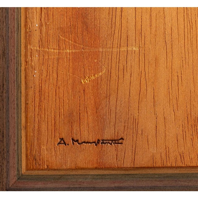 Mid-Century Modern Panels in Worked Wood by Angelo Mangiarotti for Arquati, 1970s, Set of 2 For Sale - Image 3 of 18