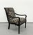 Vintage Zebra Upholstered Ebonized Armchair For Sale - Image 4 of 7