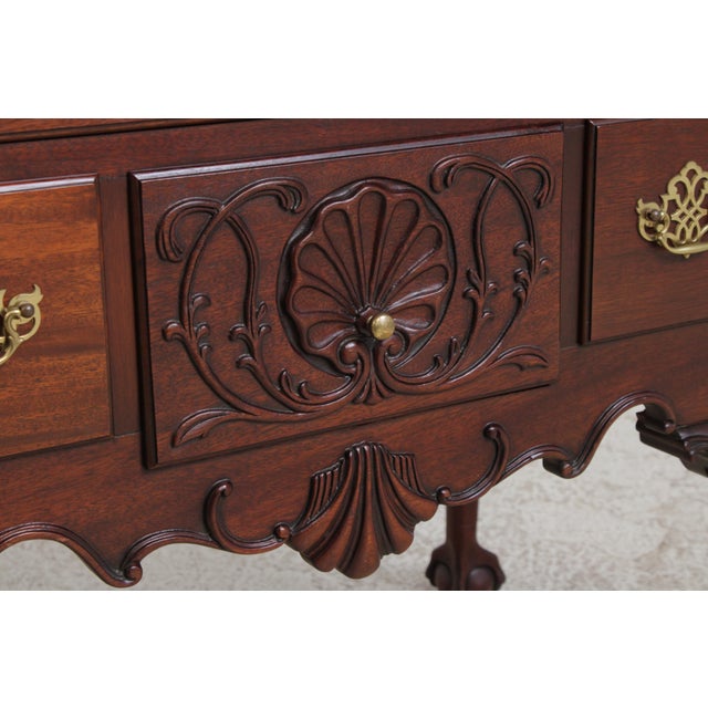 Council Craftsman Chippendale Mahogany Lowboy For Sale - Image 10 of 14
