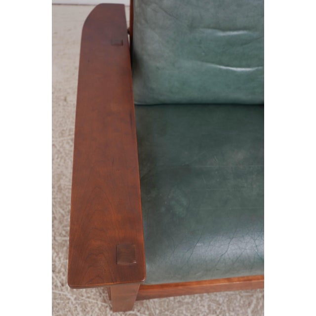 Wood Stickley Mission Cherry Morris Chair For Sale - Image 7 of 18