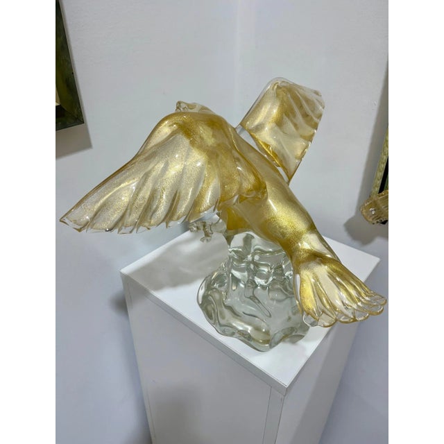 Golden Eagle From Murano, Italy For Sale - Image 4 of 7