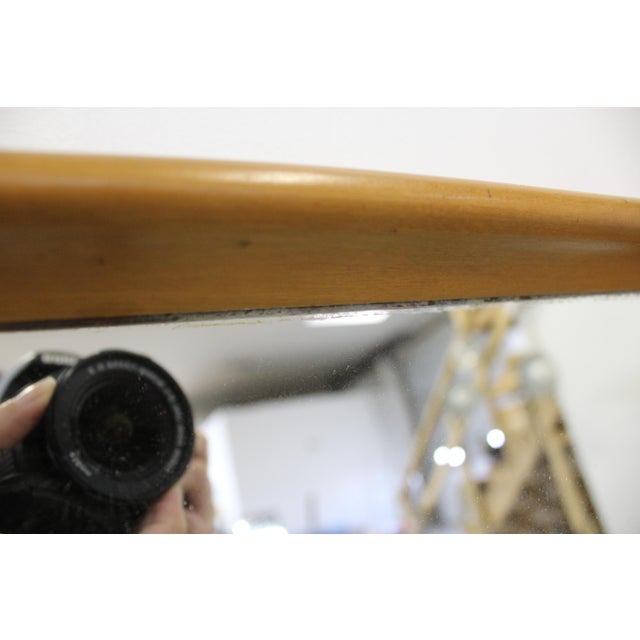 Champagne Mid-Century Modern Heywood Wakefield Champagne Mirror For Sale - Image 8 of 13