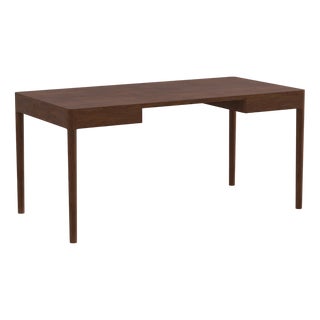 Minimalist Modern Work Desk in Walnut by Pedro Sotomayor For Sale