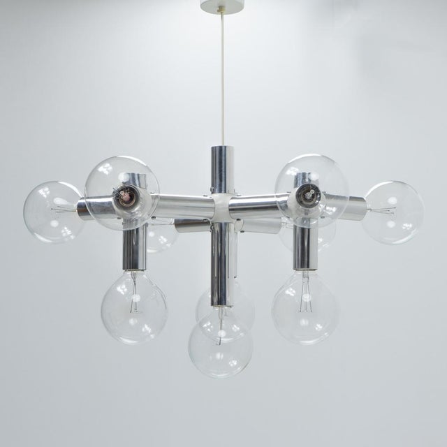1970s Atomic Ceiling Lamp by Haussmann for Swisslamps International, 1960s For Sale - Image 5 of 13