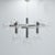 1970s Atomic Ceiling Lamp by Haussmann for Swisslamps International, 1960s For Sale - Image 5 of 13