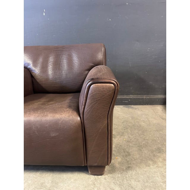 Mid-Century Modern 1970s Attributed to De Sede Ds-97 Buffalo Leather Lounge Chair For Sale - Image 3 of 9