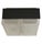 Transparent Mid 20th Century Modernist Original Flush-Mount Chandelier in Frosted Art Glass & Black Metal For Sale - Image 8 of 16