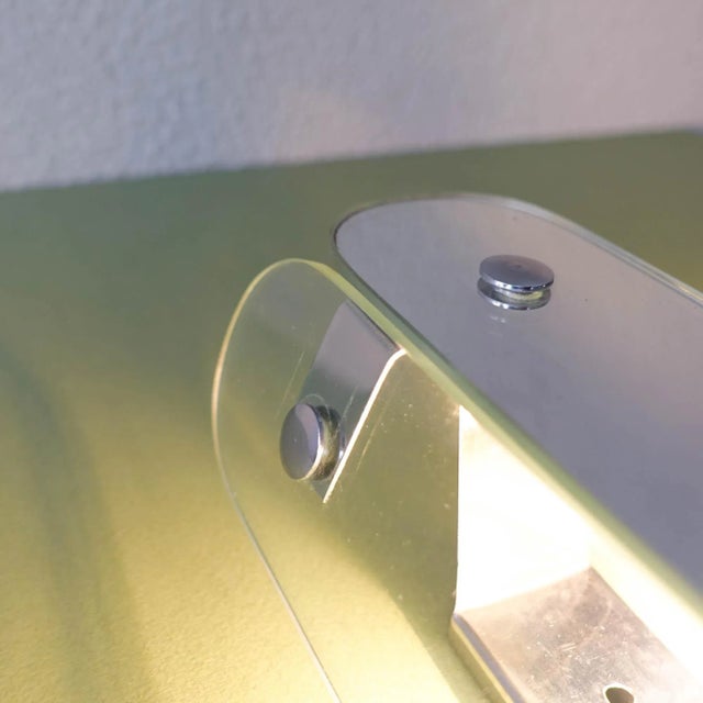 Vintage Italian Glass & Mirror Sconces in Style of Veca, 1970s, Set of 2 For Sale - Image 11 of 12