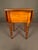 Mid 20th Century American Solid Birch Drop Leaf Side Table by Davis Cabinet Co., Two Drawer Nightstand For Sale - Image 9 of 18