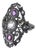 Antique Jewelry Ring in 19.2K Gold and Silver For Sale