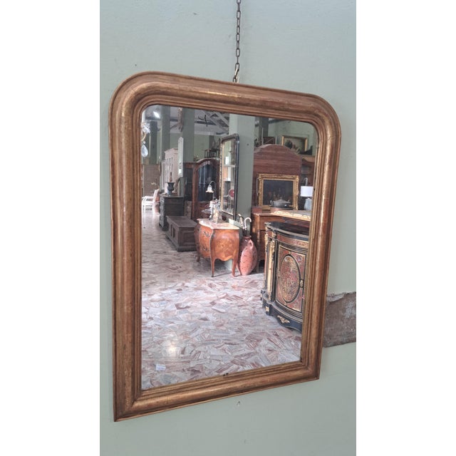 Boho Chic Antique Gilded Mirror, 1890s For Sale - Image 3 of 8