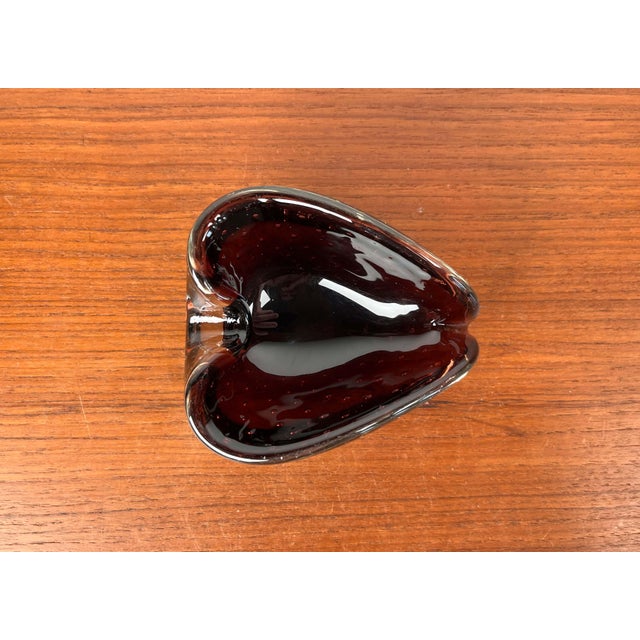 Vintage Italian Bullicante Murano Glass Ashtray, 1970s For Sale - Image 11 of 18