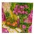 Large Signed Modern Floral and Fruit Still-Life Painting on Canvas, 24" For Sale