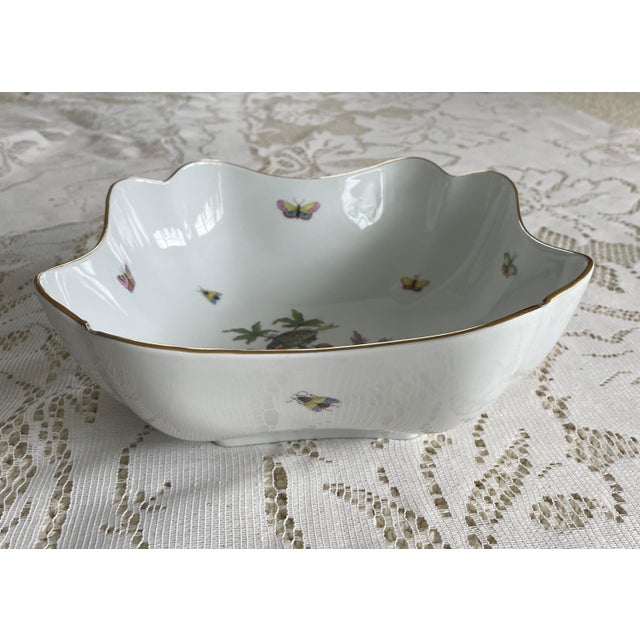 Traditional 1990s Herend Handpainted Bowl For Sale - Image 3 of 4