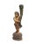 18th Century Spanish Colonial Carved Putti Newel Post Torchere Statue For Sale