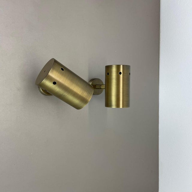 Minimalist Brass Hole Wall Spot Lights, Italy, 1970s, Set of 2 For Sale - Image 9 of 15