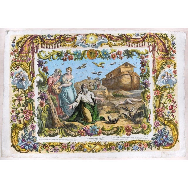 The Story of Noah - Original Complete Series of 6 Etchings - 1768 1768 For Sale - Image 15 of 15