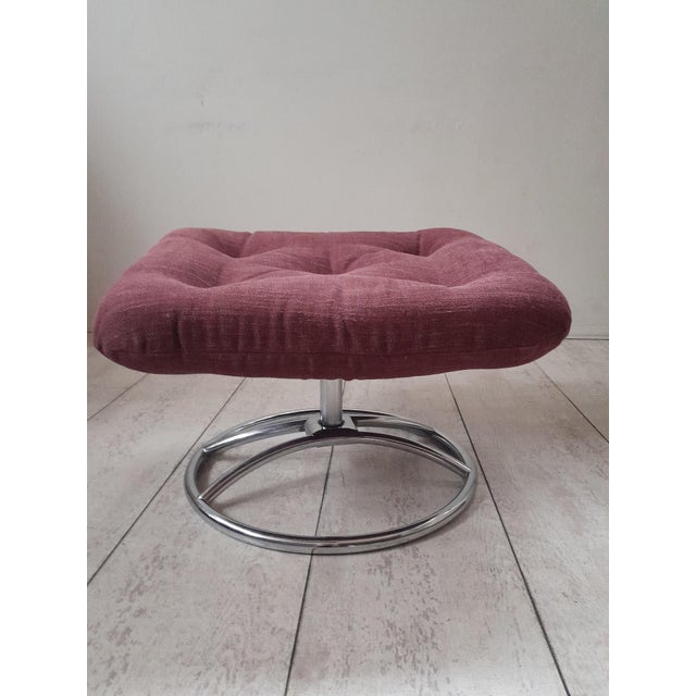 Vintage Gelderland Model 400 Swivel Lounge Chair and Ottoman by Jan Des Bouvrie for De Ster Gelderland, 1970s For Sale - Image 9 of 15
