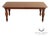 Henredon Somerton Banded Mahogany Rectangular Dining Table With Fluted Legs For Sale