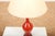 Model 3656 Table Lamp in Red Murano Glass and Parchment Shade from Paolo Venini, 1952 For Sale - Image 5 of 12