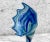 Mid 20th Century Mid-Century Art Glass Blue Slag Vase Sculpture by Sooner For Sale - Image 5 of 9