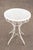Quality Vintage Wrought Iron Side Table with Round Mesh Top
